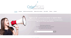 Desktop Screenshot of creapages.fr