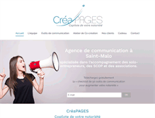 Tablet Screenshot of creapages.fr